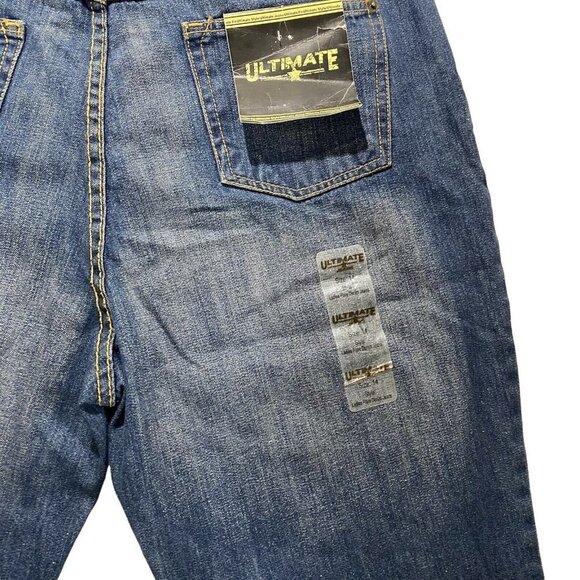 Ultimate Apparel Women Dark Wash Jeans Sz 14 NWT Flared Leg 100% Cotton Denim - Picture 11 of 14